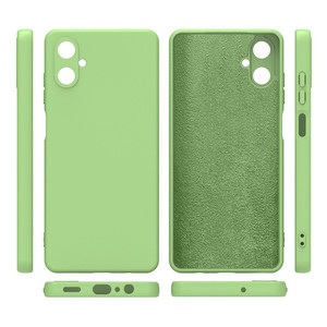 Coque arrière en silicone liquide de protection antichoc de luxe pour Galaxy F06 - Product Image 1
