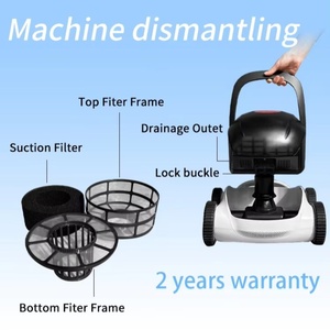Robot de nettoyage de piscine entièrement automatique sans fil NEOBRISKEN, aspirateur sans fil de qualité DIY avec source d'alimentation par batterie N62 - Product Image 4