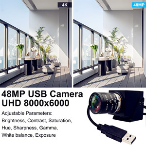 Caméra ELP USB 48MP IMX586 8K CMOS UVC Mini <span class=keywords><strong>Webcam</strong></span> USB Caméra vidéo industrielle avec objectif zoom varifocal 3.6-10mm - Product Image 6