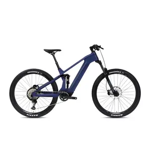 Full Dual Suspension E Mtb Mountainebike Mountain Ebike Electric Bike Bicycle Carbon 250 Watt 500W E-bike Bafang Motor Emtb Bike