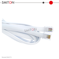 Cable de Extensión Telefónica de Cobre 26awg, Ri12 a Rj12 6P6C