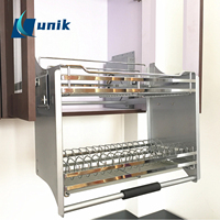 Cesto Deslizante de Aço Inoxidável para Armário de Cozinha, Rack de Armazenamento, Cor Personalizada, OEM ODM