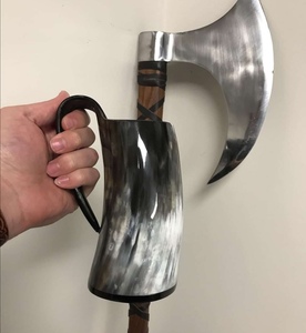 Handmade Traditional Medieval <b>Horn</b> Beer Mug Historical Events Tankard for Viking <b>Fans</b> - Product Image 6