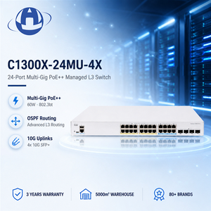 Nouveau Switch PoE Géré Catalyst C1300X-24MU-4X 16x2.5G 8x2.5G PoE++ 60W 4x10G SFP28 pour Rack, Bureaux PME et Wi-Fi <span class=keywords><strong>7</strong></span> AP <span class=keywords><strong>2</strong></span>.5G - Product Image 1