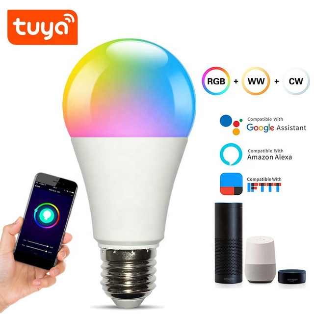 E27 9W Tuya Smart Wireless WiFi Dimmable LED Bulb with CRI 90 Works with Alexa Google Home & IFTTT