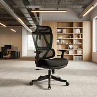 Chaise de bureau ergonomique extensible en maille, design moderne, fonction massage, structure en nylon, mouvement basculant, tissu confortable