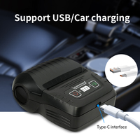 HZTZ Printer Thermal Portabel 58MM 203dpi Mini USB+ ESC untuk Android/iOS Pencetakan Stiker Foto Tiket/Pesanan Udara Tersedia