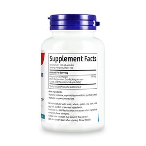 Capsules de complexe triple de magnésium de haute qualité, pour des muscles et des os forts et sains, 150 capsules, complément de complexe triple de magnésium - Product Image 2