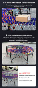 Ağır yerçekimi Powered teleskopik palet konveyör katlanabilir motorlu sistem kamyon yükleme boşaltma yerçekimi silindirleri ile - Product Image 6