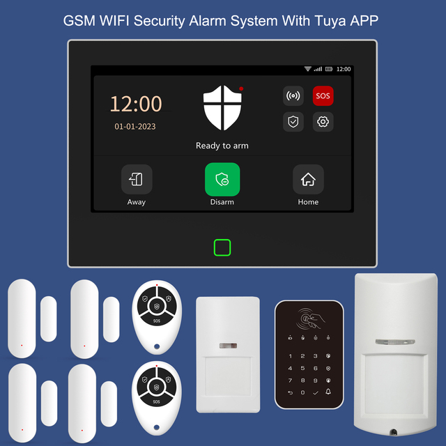 WiFi 4G Smart Home Alarm System Residential and Business Commercial Smart 4G Alarm Security System Kit