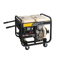 Générateur diesel portable à châssis ouvert 6KW DG7500E, démarrage électrique, monophasé, refroidissement par air, ATS 50/60Hz, groupe électrogène diesel OEM