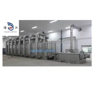 DW Series high capacity hot air continuously tea leaf tray dryer vegetable herb belt dryer drying machine