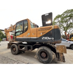 Recién llegado, HYUNDAI excavadora de ruedas, excavadora de orugas de segunda mano, máquina 210w-9, precio barato y gran venta en Shanghai - Product Image 3