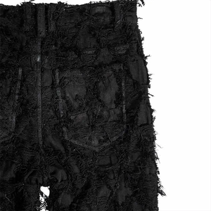 OEM da uomo pantaloni <span class=keywords><strong>larghi</strong></span> in <span class=keywords><strong>pelle</strong></span> impilati Casual pantaloni a zampa larga <span class=keywords><strong>Jeans</strong></span> traspiranti con fondo a cerniera - Product Image 4