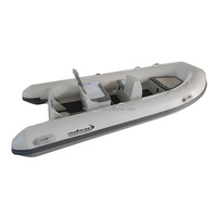 Bateau à rames en aluminium robuste de 3,9 m (13 pi) 390 Bateau pneumatique rigide pliable