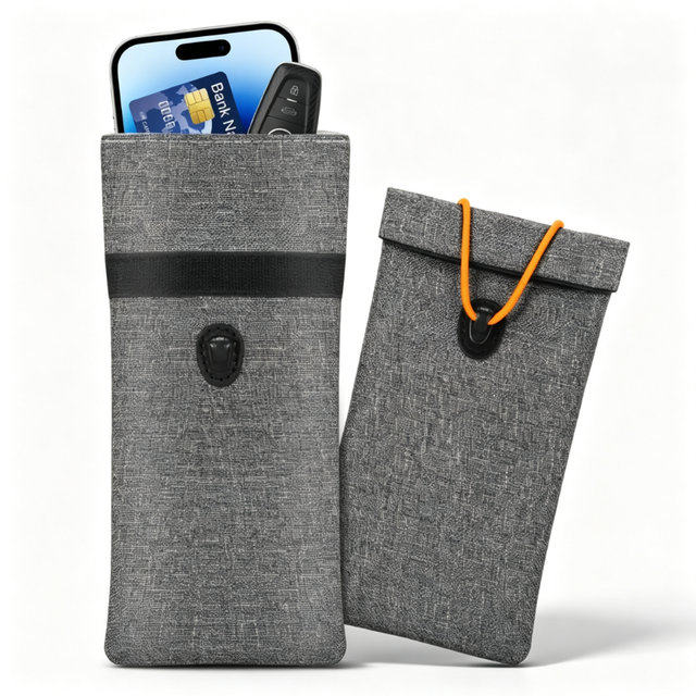 Signal Blocker Faraday Bag Anti-Radiation Credit Card GPS GSM Wifi Cellular RFID Mobile Phone 5G Signal Blocking Pouch