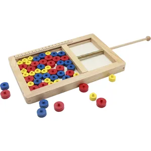 2020 new arrive wooden bouncing game wooden mouse trap baby toy game shut the bouncing ball Bead pushing game