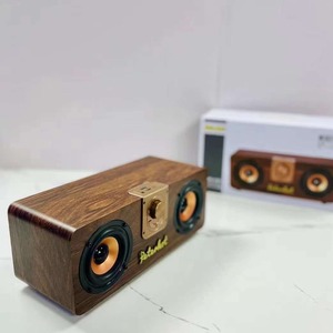 Redwingy A103 Altavoz Bluetooth inalámbrico al aire libre portátil Retro Subwoofer de madera altavoces de sonido Home <span class=keywords><strong>K</strong></span> Song SoundBox altavoz - Product Image 4