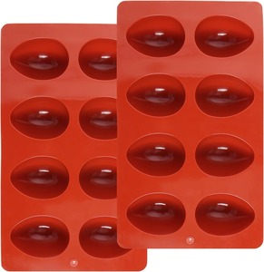 2 Pack Silicone <b>Egg</b> Molds 8 Cavity <b>Easter</b> 3D <b>Egg</b>-Shaped Silicone Baking Mold - Product Image 2