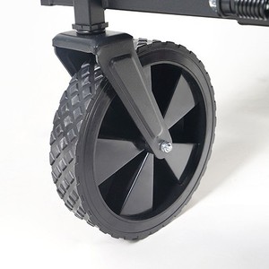 <b>Foldable</b> Camping Trailer Towable <b>Cart</b> with Off-road Wheels and Pull-rod-Portable Steel Construction - Product Image 3