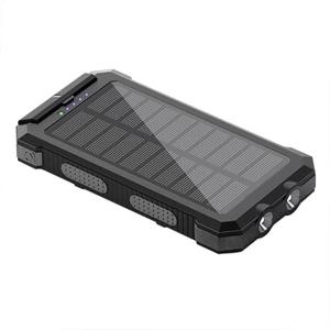 Vendita calda 10000mAh energia solare Display a LED USB 10W portatile Power Bank tipo-C grande capacità <span class=keywords><strong>campeggio</strong></span> esterno ricarica <span class=keywords><strong>Mobile</strong></span> - Product Image 1