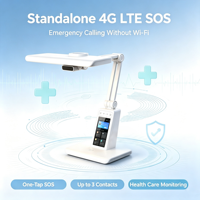 Lámpara de Escritorio Inteligente con IA para el Cuidado de la Salud, con Monitor de Sueño por Radar de 60 GHz, Llamada SOS 4G, Software Personalizado, Asistente de Voz con IA y Funciones para el Cuidado de Personas Mayores