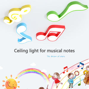 60cm 32W tre colori dimmerabile nota musicale lettera di pianoforte modello LED luce a sospensione del soffitto <span class=keywords><strong>per</strong></span> l'illuminazione dell'aula di musica - Product Image 2