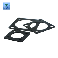 Joint d'étanchéité en caoutchouc à bride carrée TY à 4 trous, taille personnalisée, usine OEM, NBR EPDM FKM Silicone, pour applications automobiles et mécaniques, vente en gros