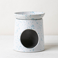 YUANWANG Terrazzo motif parfum brûleur cire fondre brûleurs céramique brûleur à huile pour la décoration intérieure Spa Yoga