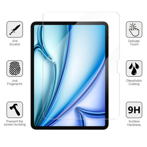 Protector de Pantalla de Vidrio Templado VMAX 2.5D Transparente 9H 0.33mm Anti-Impactos Universal para iPad Air <span class=keywords><strong>11</strong></span> Pulgadas 2024 2025 - Product Image 3