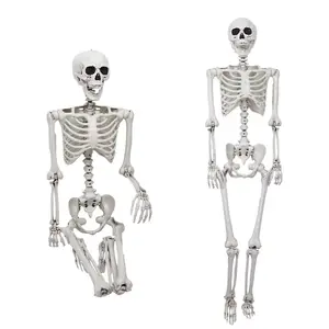 Taille personnalisable 165cm Squelette réaliste en plastique Décor d'Halloween Accessoires d'Halloween Squelette d'Halloween