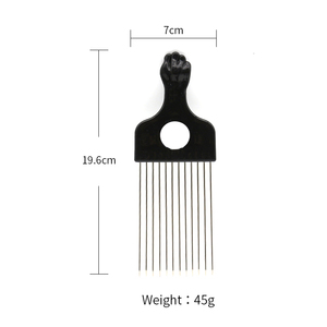 Fourchette à <span class=keywords><strong>cheveux</strong></span> <span class=keywords><strong>bouclés</strong></span> <span class=keywords><strong>pour</strong></span> hommes Peigne à l'huile Peigne à texture afro Peigne à <span class=keywords><strong>cheveux</strong></span> démêlé Perruque tressée <span class=keywords><strong>Brosse</strong></span> à <span class=keywords><strong>cheveux</strong></span> - Product Image 2