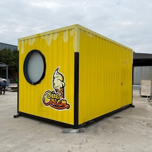 Quiosco, Caseta de Servicio Simple, Cabina Móvil, Contenedor Comercial para Calle, Casa Prefabricada, Carro de Comida - Product Image 3