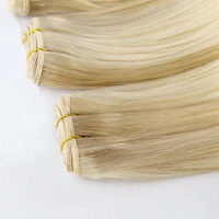 Extensions de cheveux humains en trame, cheveux chinois à cuticules alignées, Remy vierges, double trame