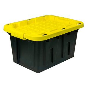 Conteneur de stockage de qualité de 12 gallons fourre-tout grande boîte de rangement en plastique robuste