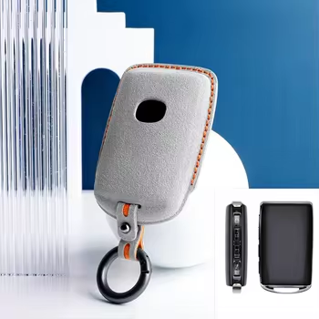 #4978 Light grey+orange stitching