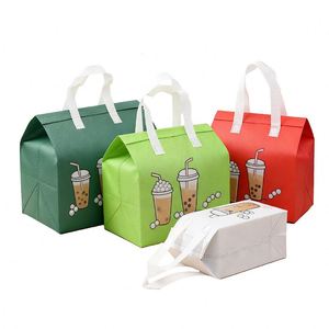 Sac isotherme personnalisé en non-tissé pour pique-nique, voyage, déjeuner, sac fourre-tout isolé avec logo, prix direct usine, vente en gros - Product Image 2