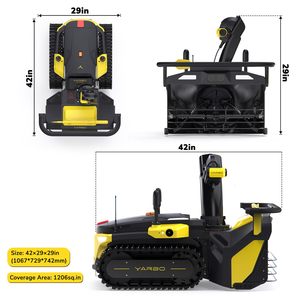 Roboter-Schneefräsenmodul mit Schneererkennungsfunktion, automatischer Batterie-Recycling-Funktion, entfernt bis zu 30 cm Schnee für die Wartung von Einfahrten auf Grundstücksflächen - Product Image 5