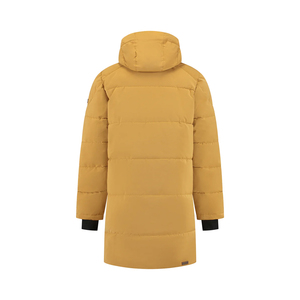 Custom <b>Men's</b> Winter Outdoor Puffer <b>Long</b> Jacket Hooded Insulated <b>Coat</b> with Cotton <b>Padding</b> Zipper Warm Jacket - Product Image 3