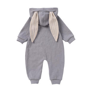 Conjunto de Ropa Orgánica para Bebés Recién Nacidos con Orejas de Conejo y Manga Larga para Otoño, Venta al Por Mayor - Product Image 6