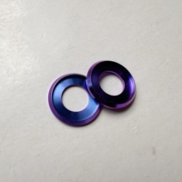 Ventes en gros de rondelles en alliage de titane Gr.5 Torx étoile hexagonale CNC M10 M12 M14 Grade 10.9/12.9 Haute résistance Bleu pour