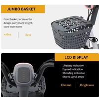 Vente en gros de trottinettes électriques 350W, vitesse maximale de 40 km/h, mini vélo électrique pour adultes, vélo électrique de ville, capacité de charge de 150 kg, kit de conversion de vélo électrique