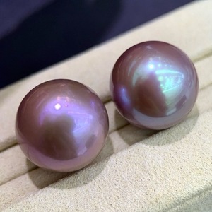 Perla de Agua Dulce Edison Individual de 15-16 mm, Color Morado con Fuerte Brillo, Sin Defectos, para Colgante o Anillo - Joyería Fina - Product Image 4