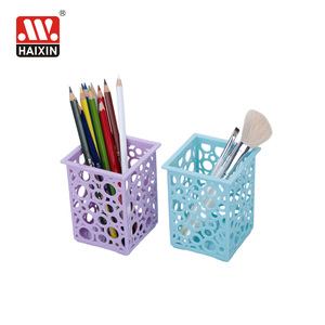 High Quality square Pierced <strong>Basket</strong> Plastic Mini Desktop Organization <strong>Rectangular</strong> <strong>Storage</strong> <strong>Basket</strong> for Stationeries - Product Image 2
