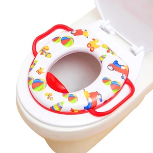 Sedile WC per Bambini, <span class=keywords><strong>Vasino</strong></span> per l'Addestramento alla Toilette per Ragazzi e Ragazze, Potties Sicuri per Bambini con Maniglie Rosa - Product Image 3