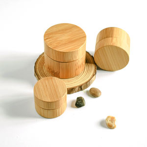 Vente en gros de contenants cosmétiques en bambou, pots à crème de luxe, nouveau design, 5g, 10g, 20g, 30g - Product Image 3