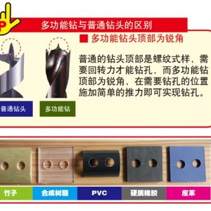 Star-M Multi-functional <b>Drill</b> <b>Bit</b> 4mm Metric Jobbers Length Hex Shank For <b>Wood</b> Bamboo Leather PVC Acrylic - Product Image 3