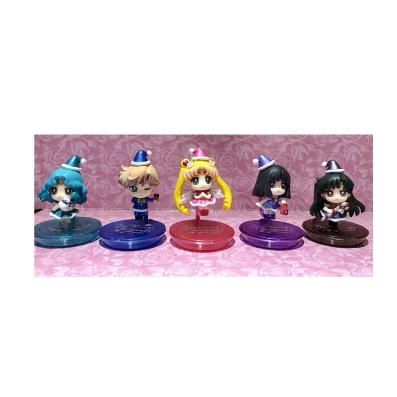 Sailor 5pcs/set Anime Christmas outer solar system warrior Cute action Figure Model Toys Collection wholesale set toy
