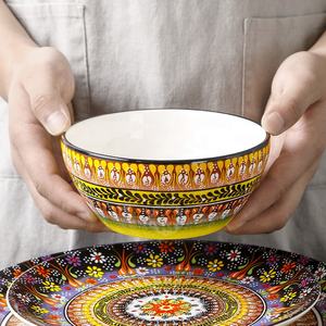 ชุดจานชามเซรามิกสำหรับสเต็กจานอาหารสไตล์ตะวันตกสุดสร้างสรรค์ชุดจานชามบนโต๊ะอาหาร - Product Image 5