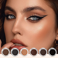Teinture Sourcils Végétalienne en Gros à Marque Blanche, 6 Couleurs, Maquillage Herbal Minéral avec Pinceau, Crème Sourcils Douce, Imperméable et Résistante à la Transpiration